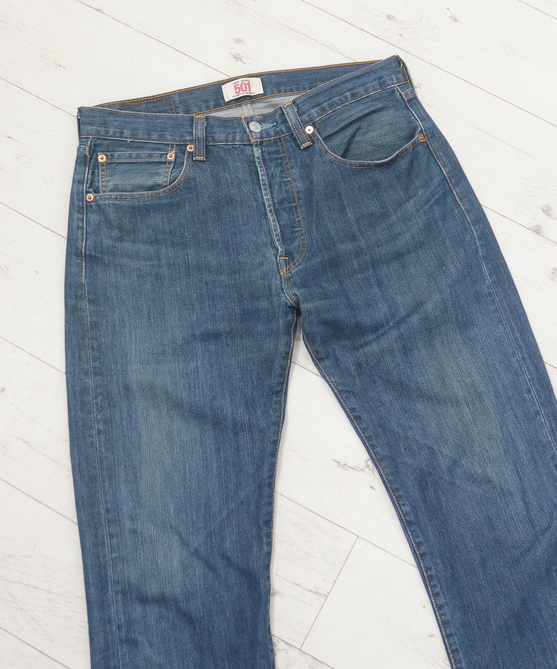 Levi's × Levi's Vintage Clothing × Vintage Levi's 501 Vintage Light Wash Faded Denim Jeans w32 l32 Size US 32 / EU 48 - 5 Thumbnail