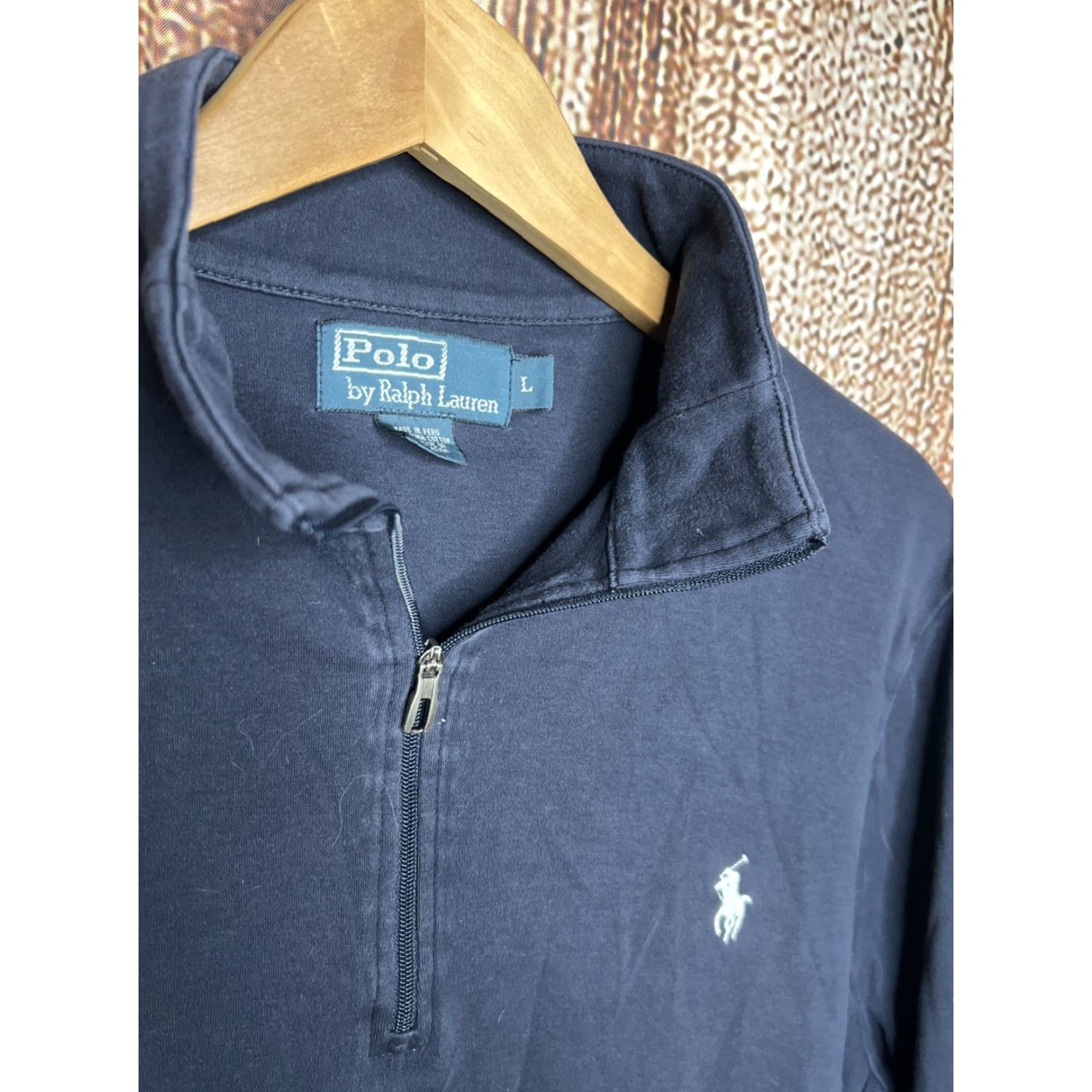 Polo Ralph Lauren Polo Ralph Lauren Sweatshirt Mens Large Black Quarter Zip Pony Logo Mock Neck 1/4 Zip Embroidered Logo Pullover Size US L / EU 52-54 / 3 - 2 Thumbnail