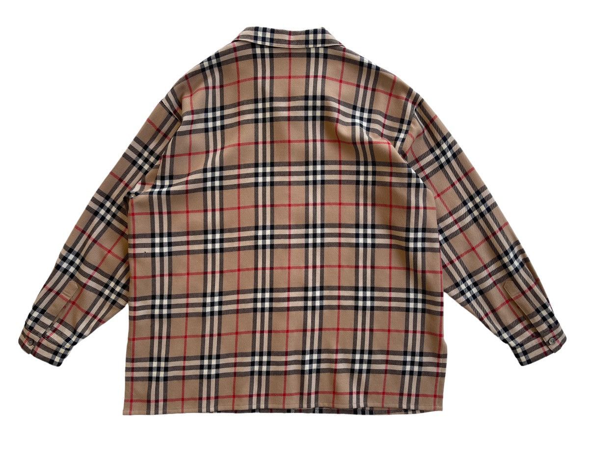 Burberry Oversized Burberrys Nova Checked Wool Vintage Shirt Size L / US 10 / IT 46 - 9 Thumbnail