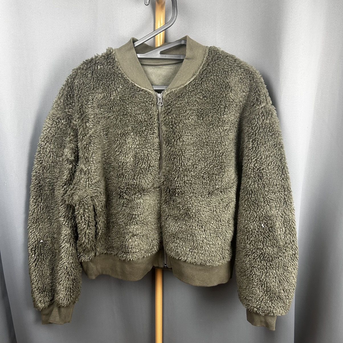Uniqlo Vintage Uniqlo Army Green Sherpa Jacket Size US L / EU 52-54 / 3 - 3 Thumbnail