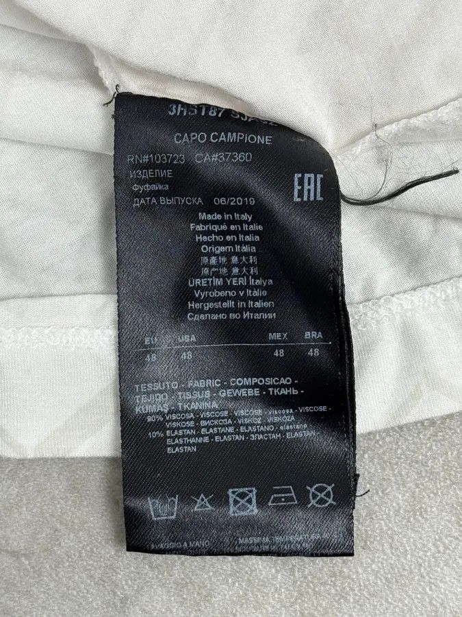 Giorgio Armani AW2019 Giorgio Armani Lines White Longsleeves Size US S / EU 44-46 / 1 - 10 Thumbnail