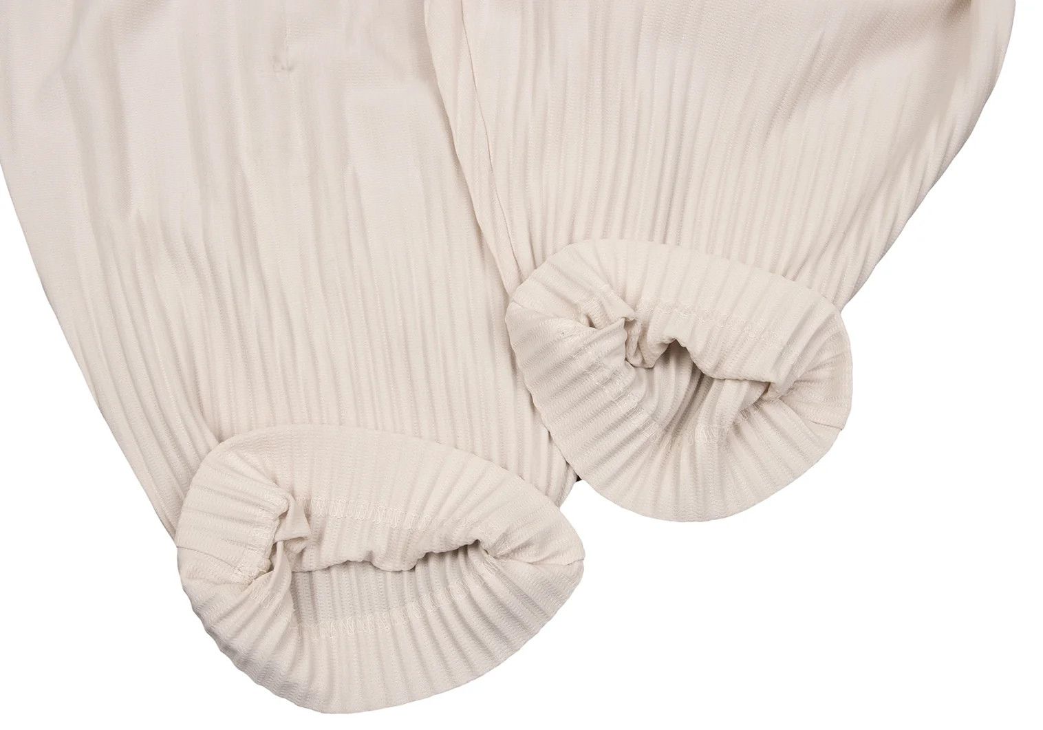 Issey Miyake Pleated Pants in Light Beige with Sheer Detailing Size US 34 / EU 50 - 13 Thumbnail