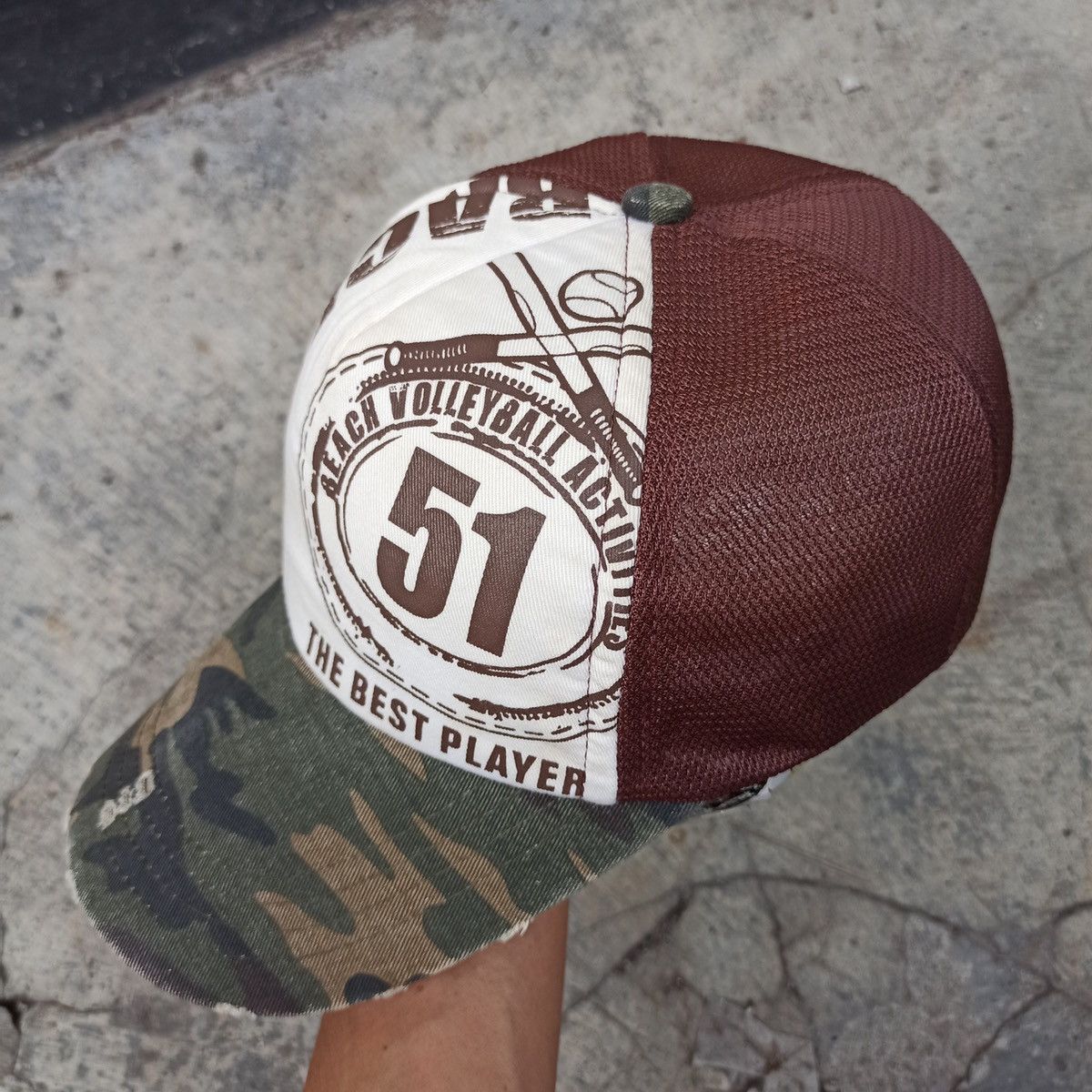 14th Addiction Distressed camo visor Beach ball 58 Size ONE SIZE - 4 Thumbnail