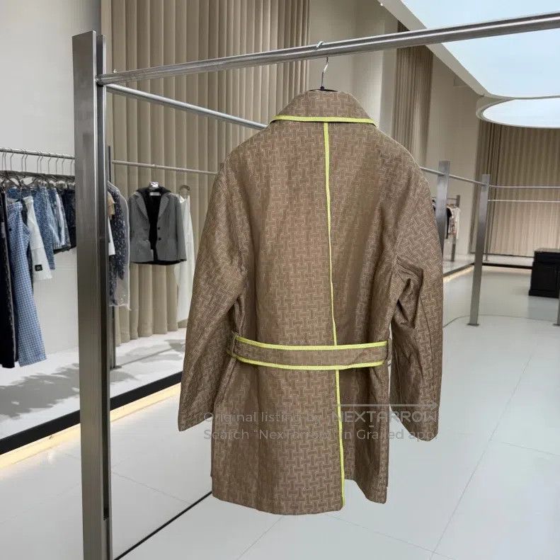 Hermes Hermes Caramel and Fluorescent Green Detachable Two-Piece Size XS / US 0-2 / IT 36-38 - 2 Thumbnail