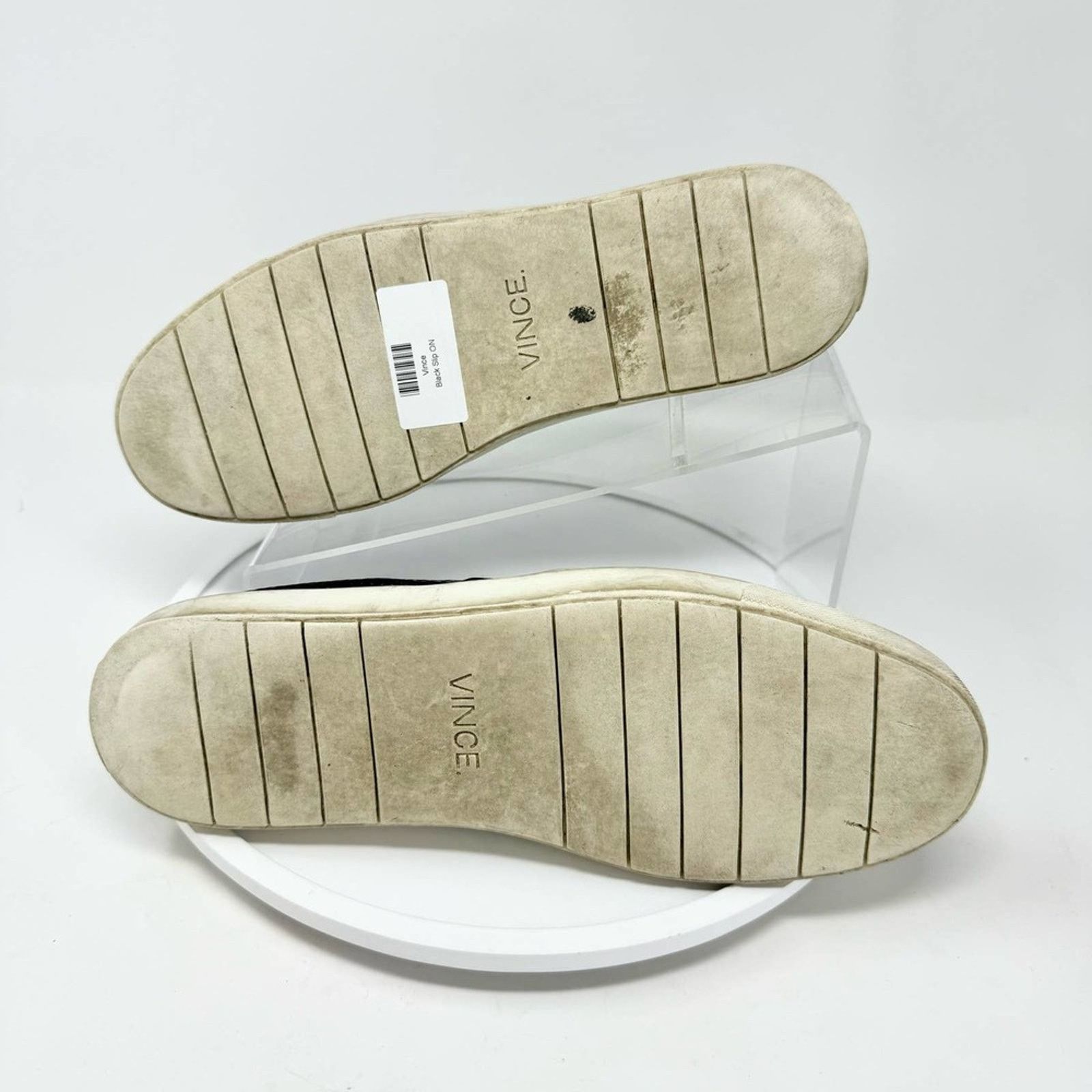 Vince Vince Sneakers Black Leather Slip On Perforated Textured 9 M Size US 9 / IT 39 - 6 Thumbnail