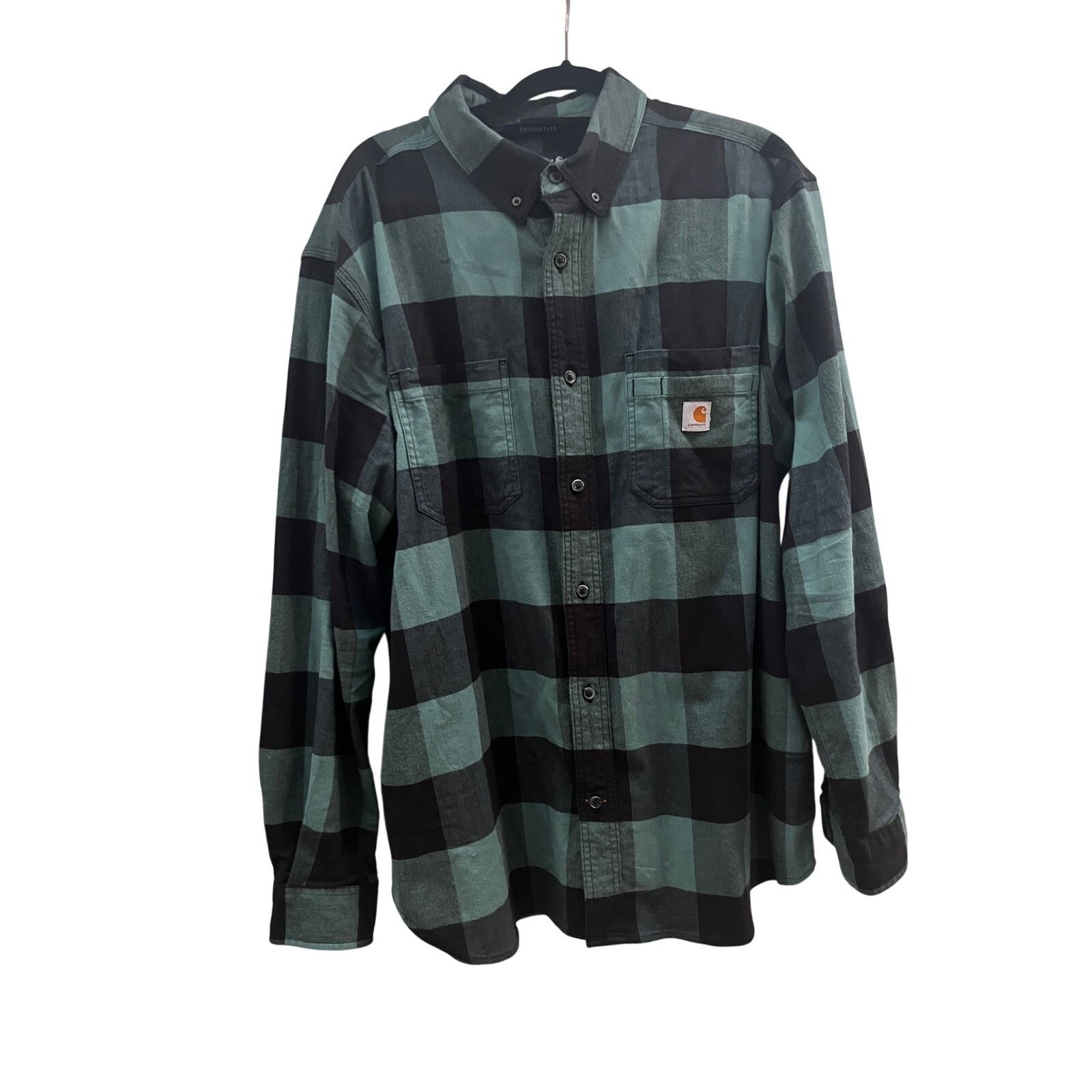 Carhartt Carhartt Rugged Flex Green and Black Buffalo Plaid Size XL Size US XL / EU 56 / 4 - 2 Thumbnail
