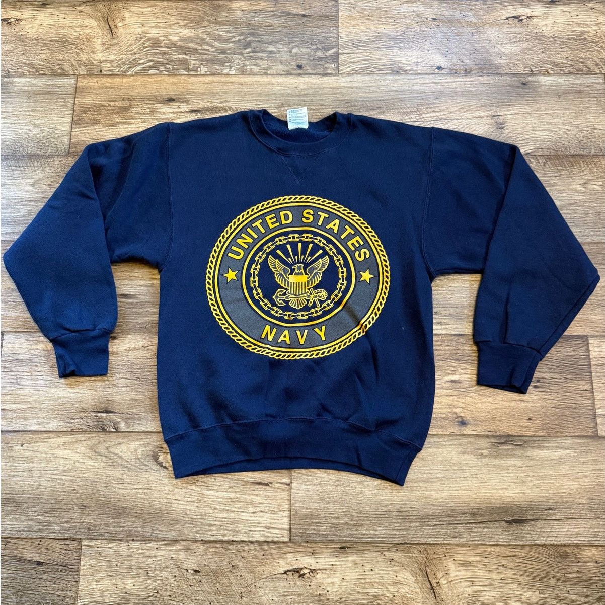 Soffe United States Navy Vintage Blue Military Crewneck Sweatshirt Size US S / EU 44-46 / 1 - 1 Thumbnail