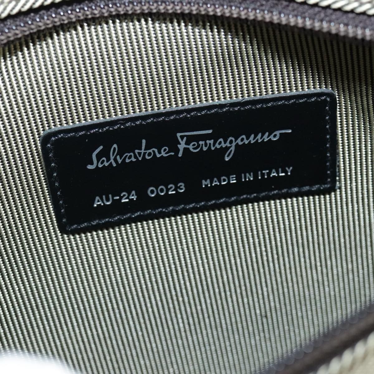 Salvatore Ferragamo Salvatore Ferragamo Boston Bag Canvas Beige Silver Size ONE SIZE - 12 Thumbnail