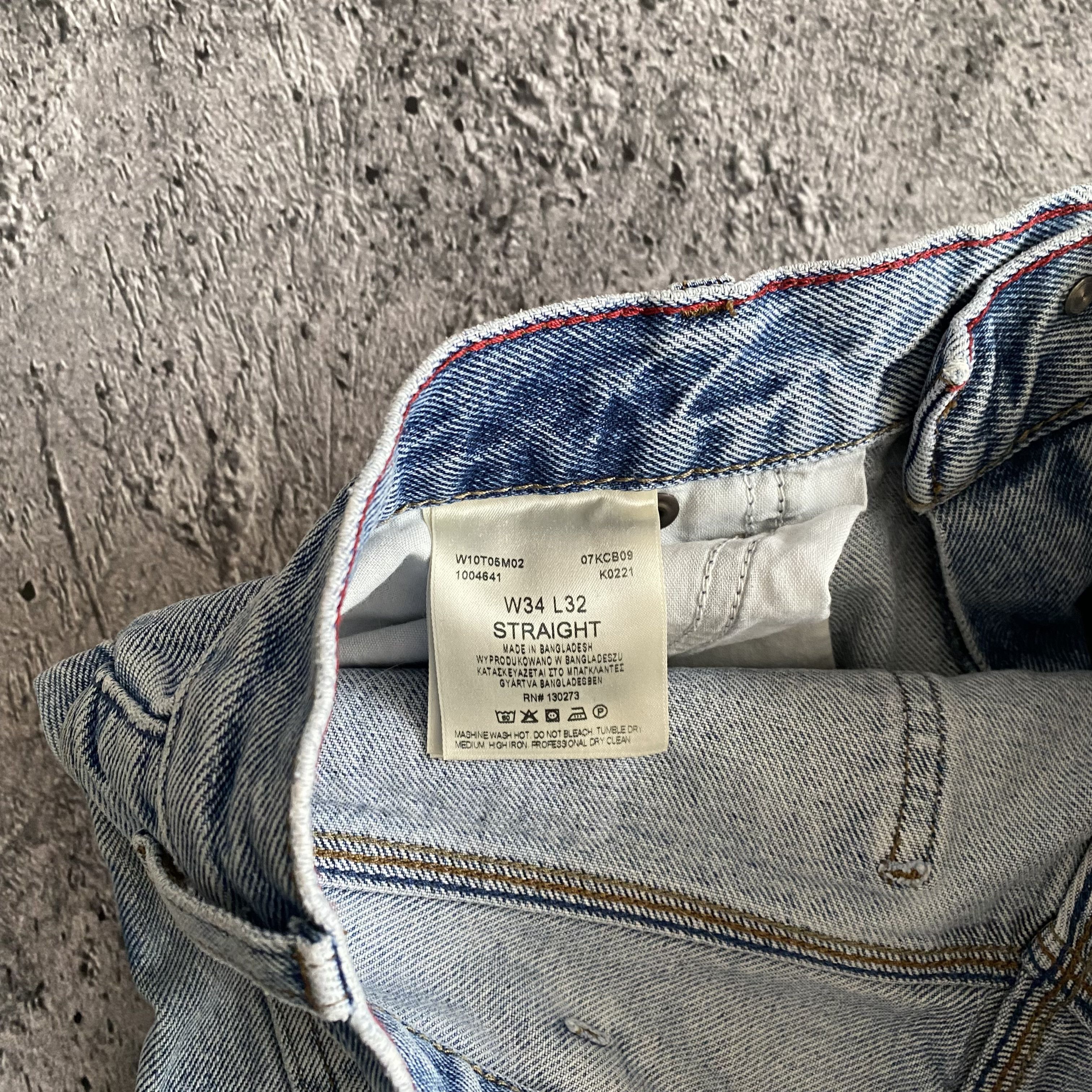 Vintage × Wrangler Vintage 90s Wrangler faded wide leg worn in jeans 34x32 Size US 34 / EU 50 - 6 Thumbnail