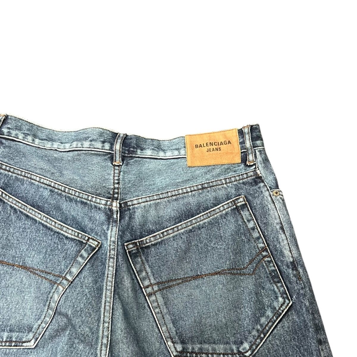 Balenciaga BALENCIAGA 2022AW Trompe-l’œil Heavy Cotton Jersey Denim Set Size US XS / EU 42 / 0 - 23 Thumbnail