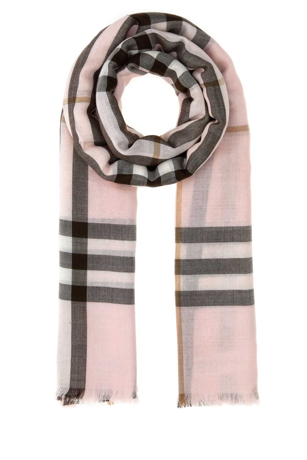 Burberry Embroidered Wool Blend Scarf Size ONE SIZE - 1 Thumbnail