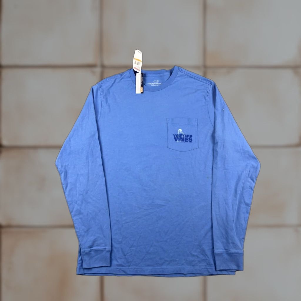 Vineyard Vines Vineyard Vines Shirt Men S Blue Long Sleeve Graphic NEW Size US S / EU 44-46 / 1 - 1 Thumbnail
