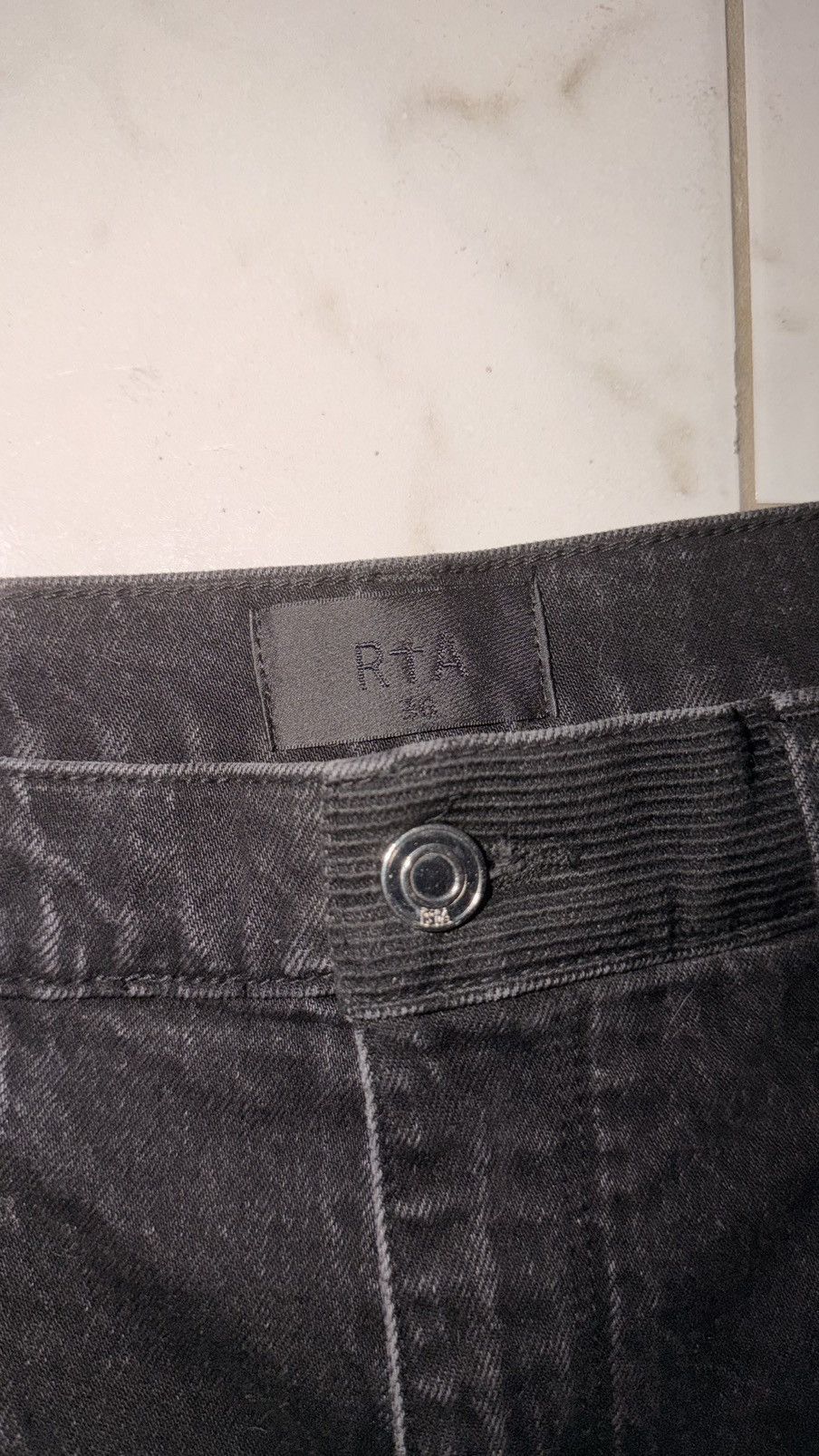 Rta Rta Ricardo Black Tri Paint Jeans Size US 36 / EU 52 - 3 Thumbnail