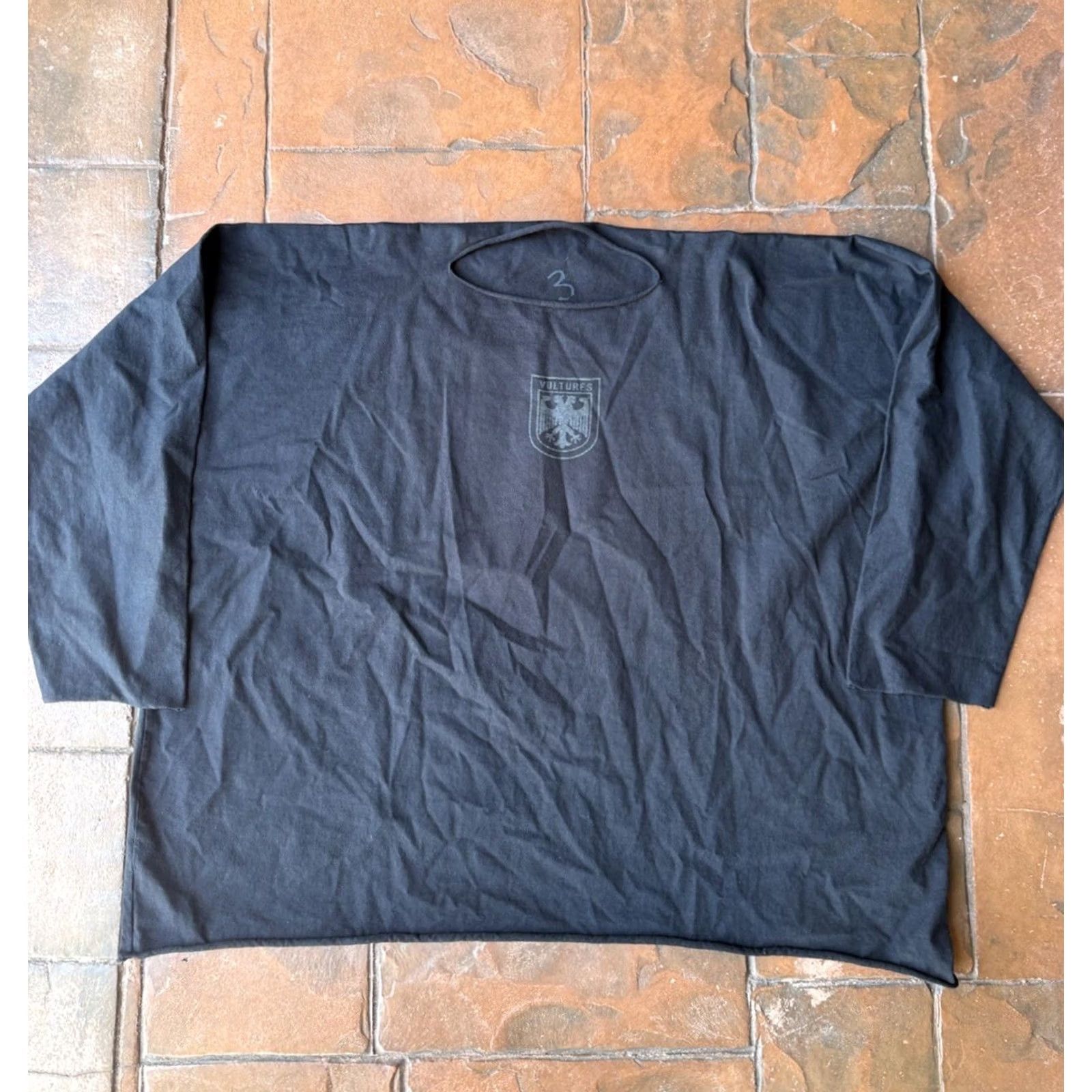 Yeezy Kanye West Vultures Volume 1 Album Long Sleeve Shirt 3 Yeezy Black Cotton Logo Mens T-Shirt Graphic Print Crew Neck Vintage: No Size US S / EU 44-46 / 1 - 2 Thumbnail