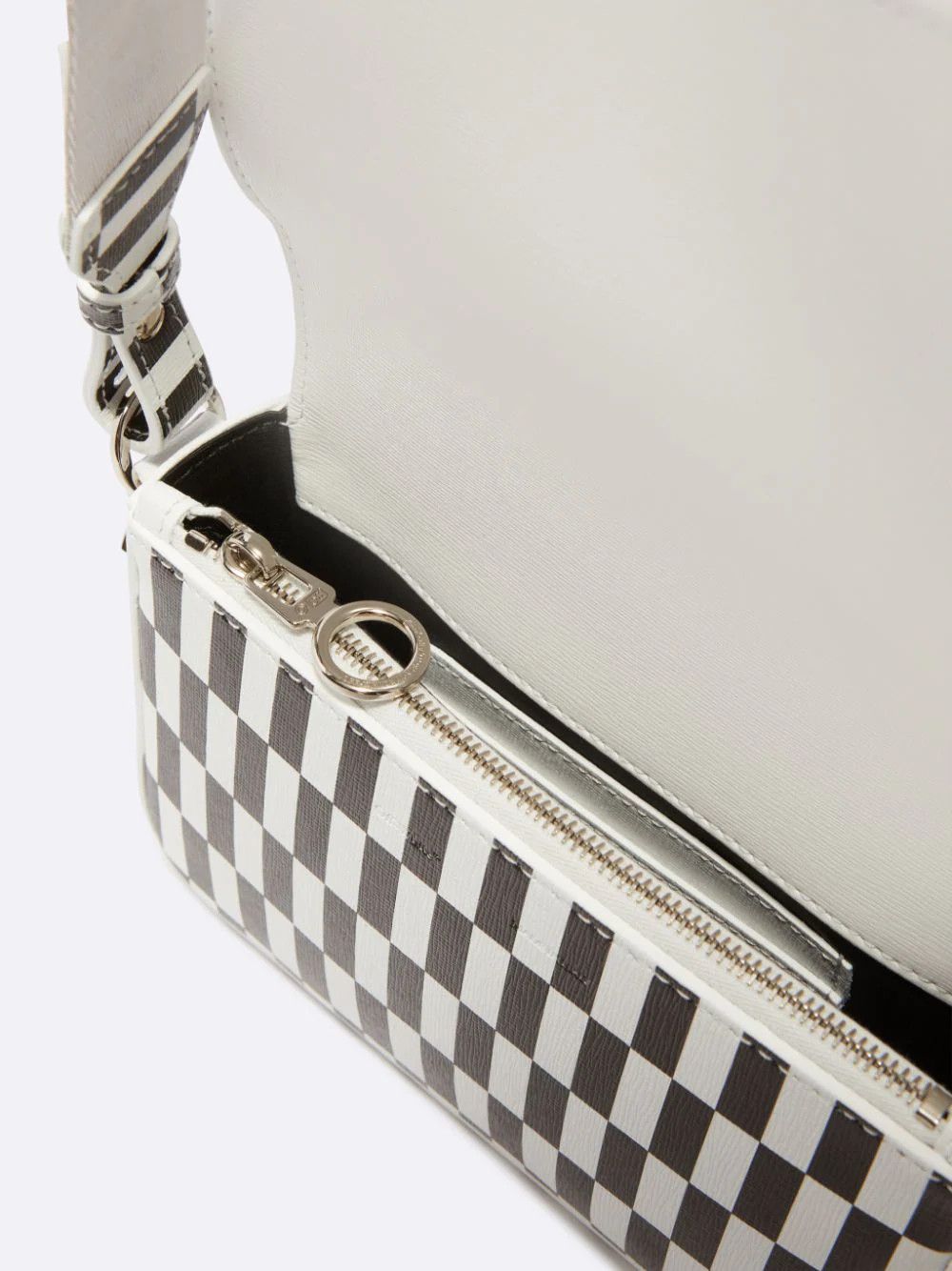 Off-White o1mle0824 Size: OS / Optical Mini Flap Bag in White & Black Size ONE SIZE - 2 Thumbnail