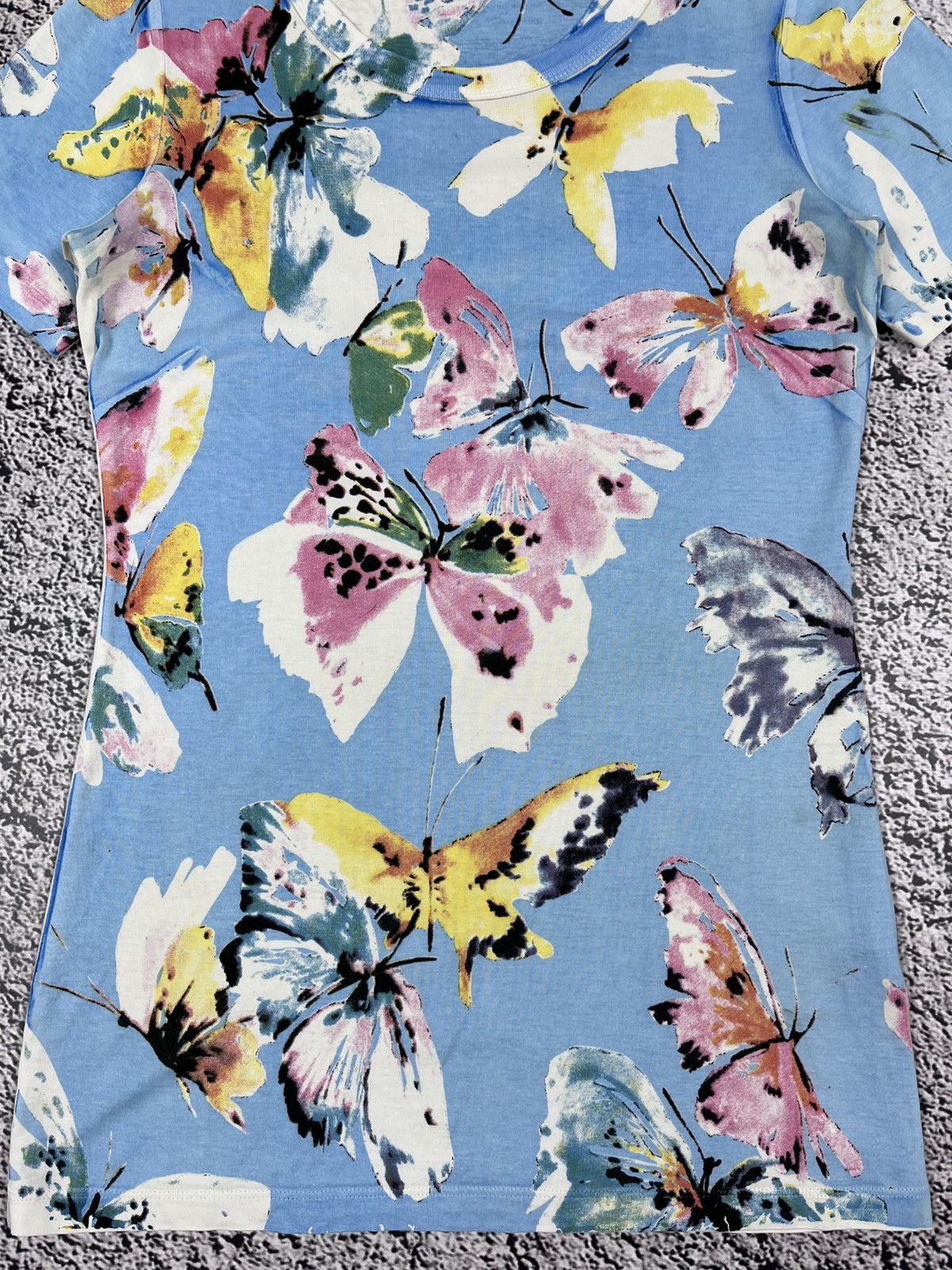 Dolce & Gabbana Dolce & Gabbana All-Over AOP Butterfly Pappilon Tee S Size M / US 6-8 / IT 42-44 - 4 Thumbnail