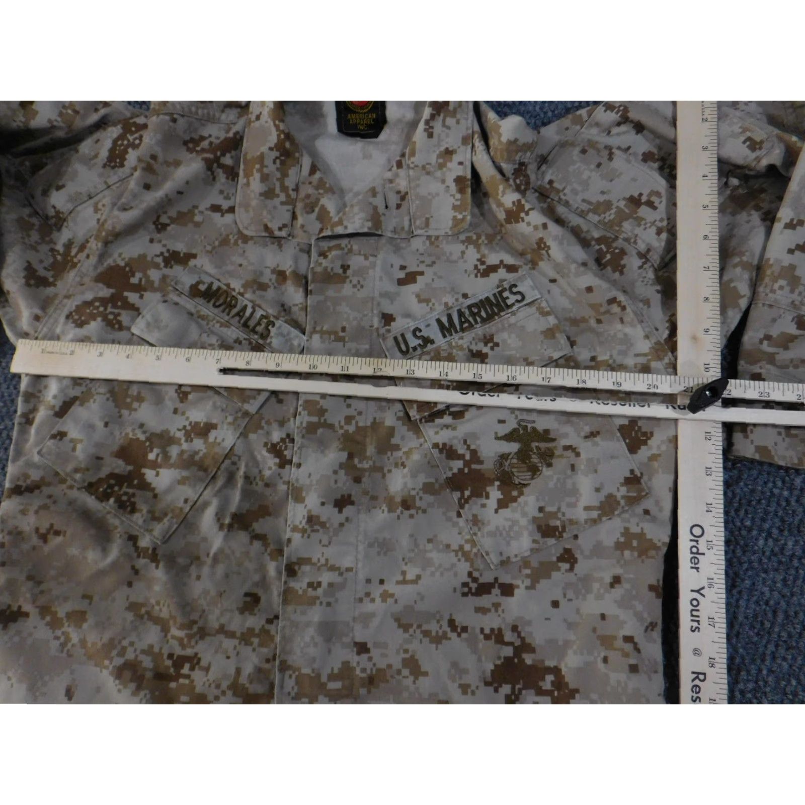 American Apparel US Marines MARPAT Shirt Mens Small Regular Desert Digital Camo Utility Blouse Size US S / EU 44-46 / 1 - 6 Thumbnail