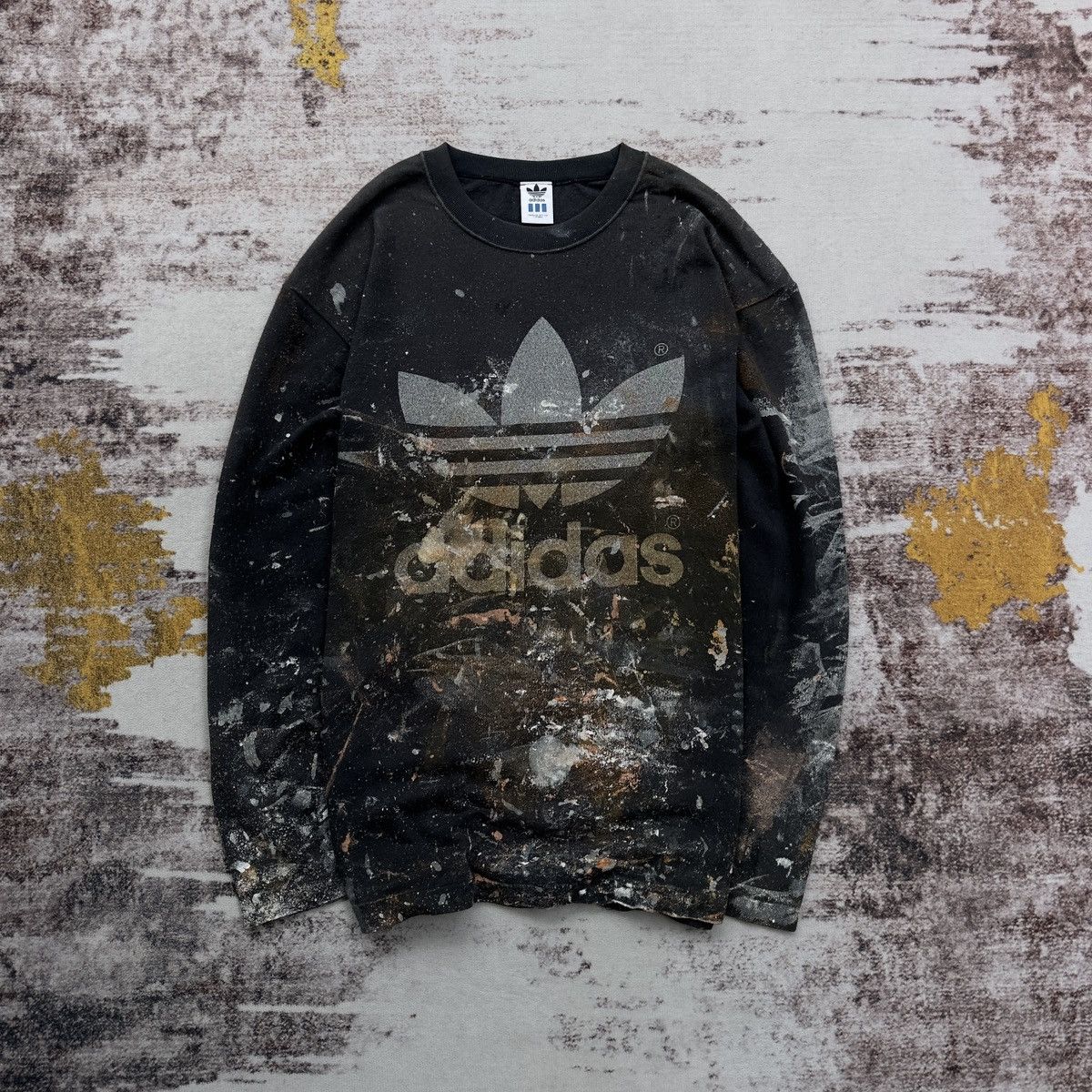 Vintage VINTAGE ADIDAS DESCENTE PAINT CUSTOMADE TREFOIL Size US L / EU 52-54 / 3 - 1 Thumbnail