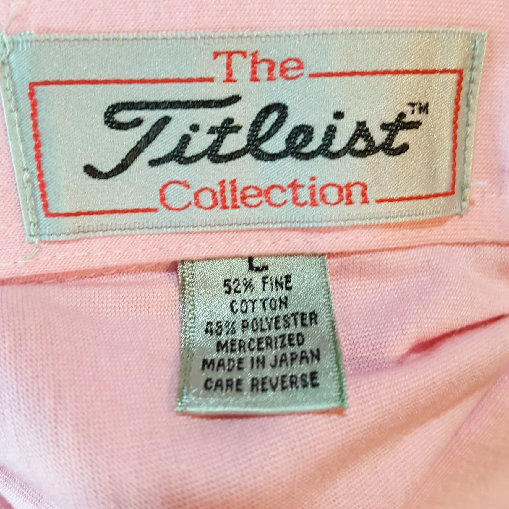 Titleist VINTAGE Titleist Golf Polo Shirt Pink Short Sleeve L PGA 90s Preppy Casual Mens Size US L / EU 52-54 / 3 - 6 Thumbnail
