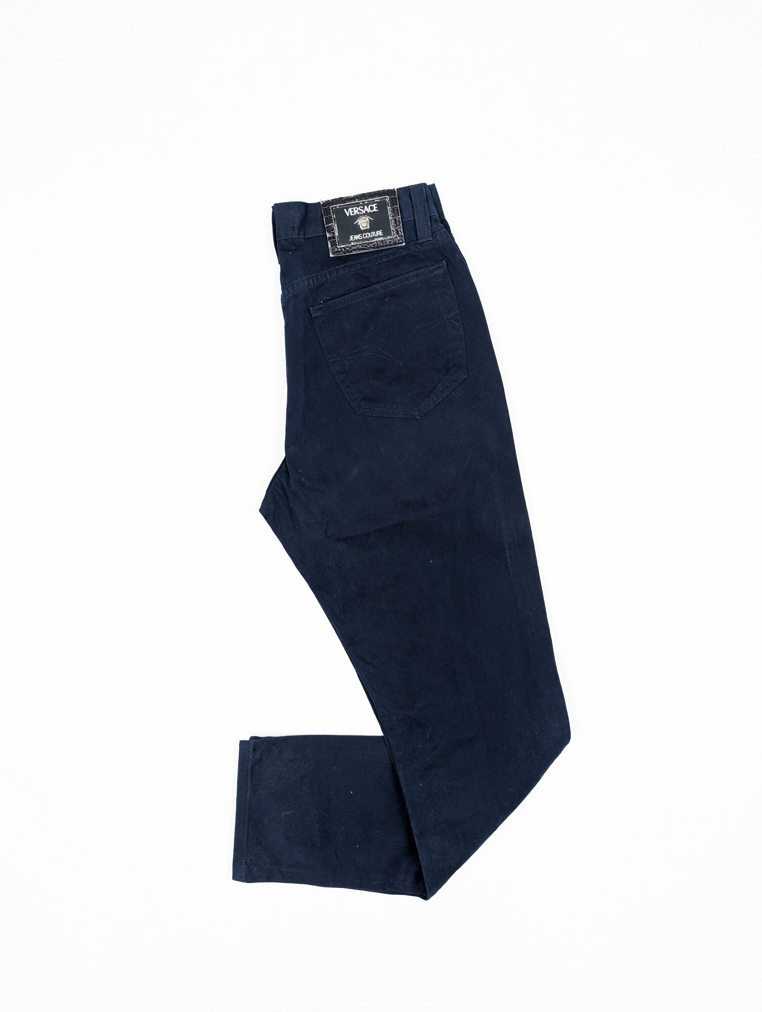 Versace Jeans Couture Versace Jeans Couture navy blue trousers S Size 26" / US 2 / IT 38 - 1 Thumbnail