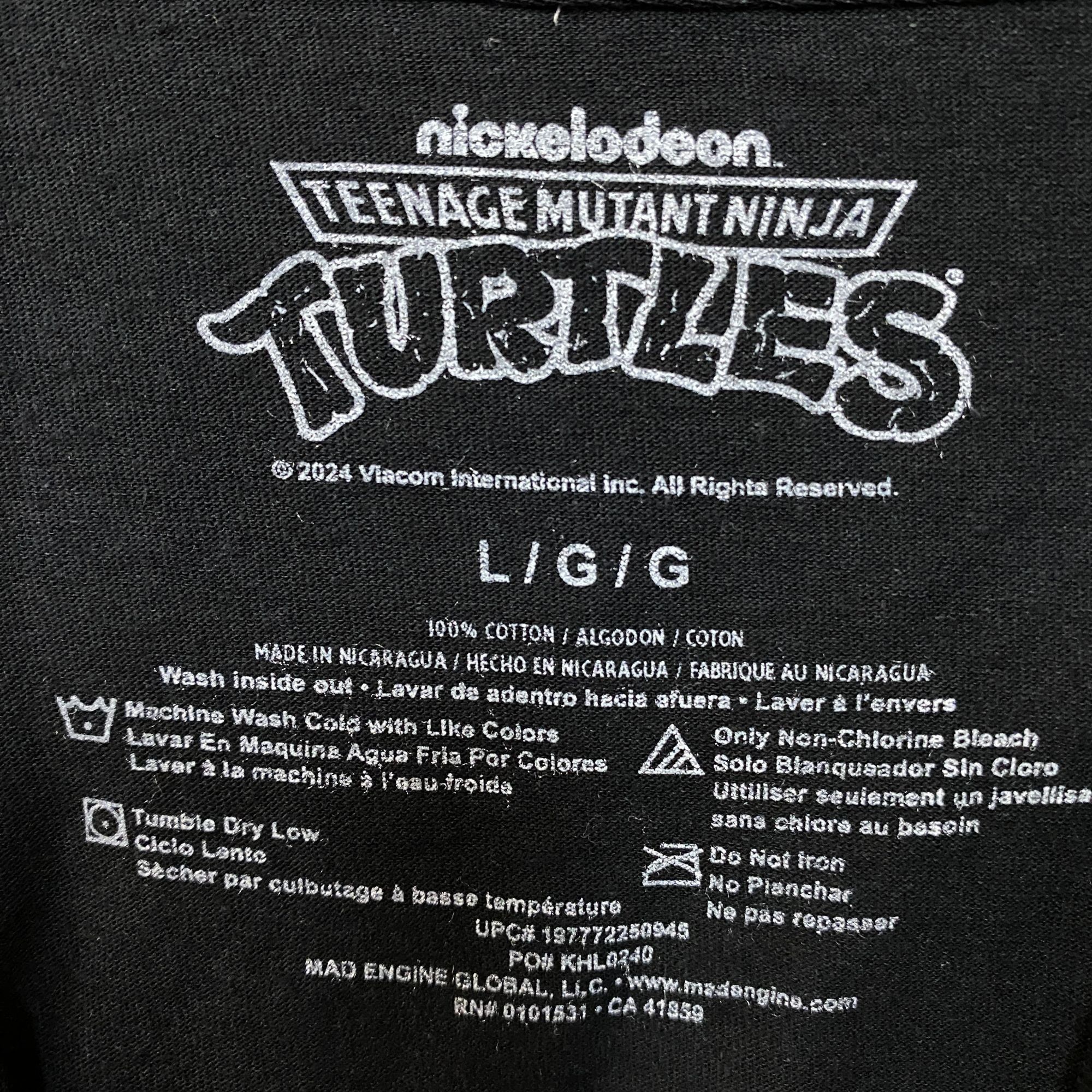 Nickelodeon Teenage Mutant Ninja Turtles Tshirt size large Size US L / EU 52-54 / 3 - 5 Thumbnail