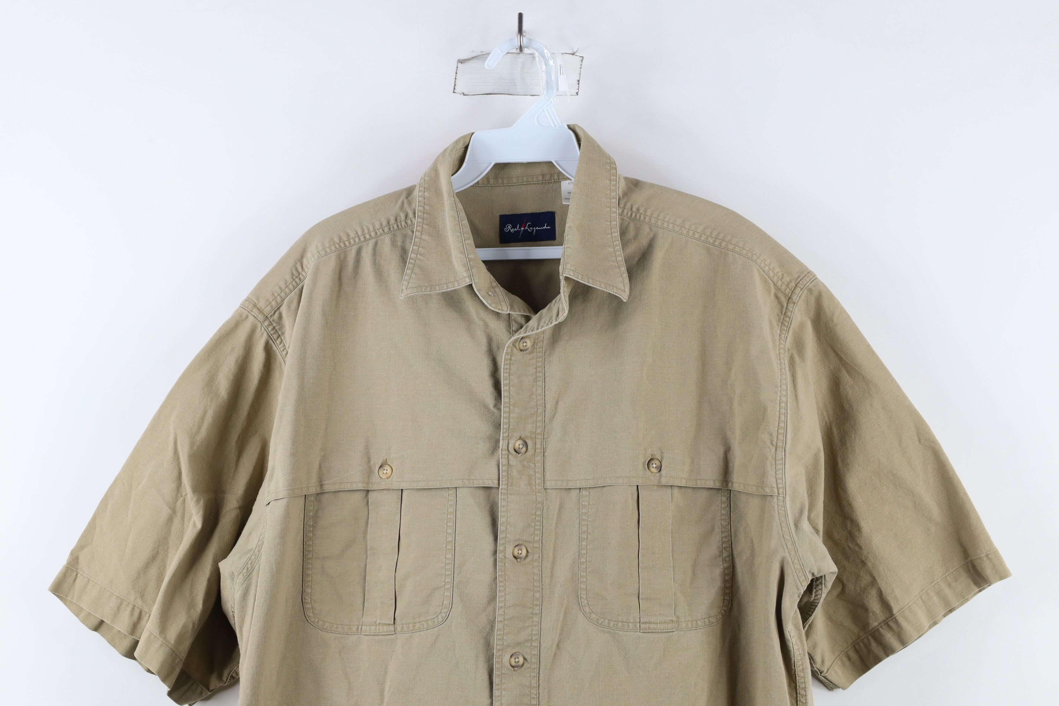 Vintage Vintage 90s Streetwear Short Sleeve Collared Button Shirt Size US L / EU 52-54 / 3 - 2 Thumbnail