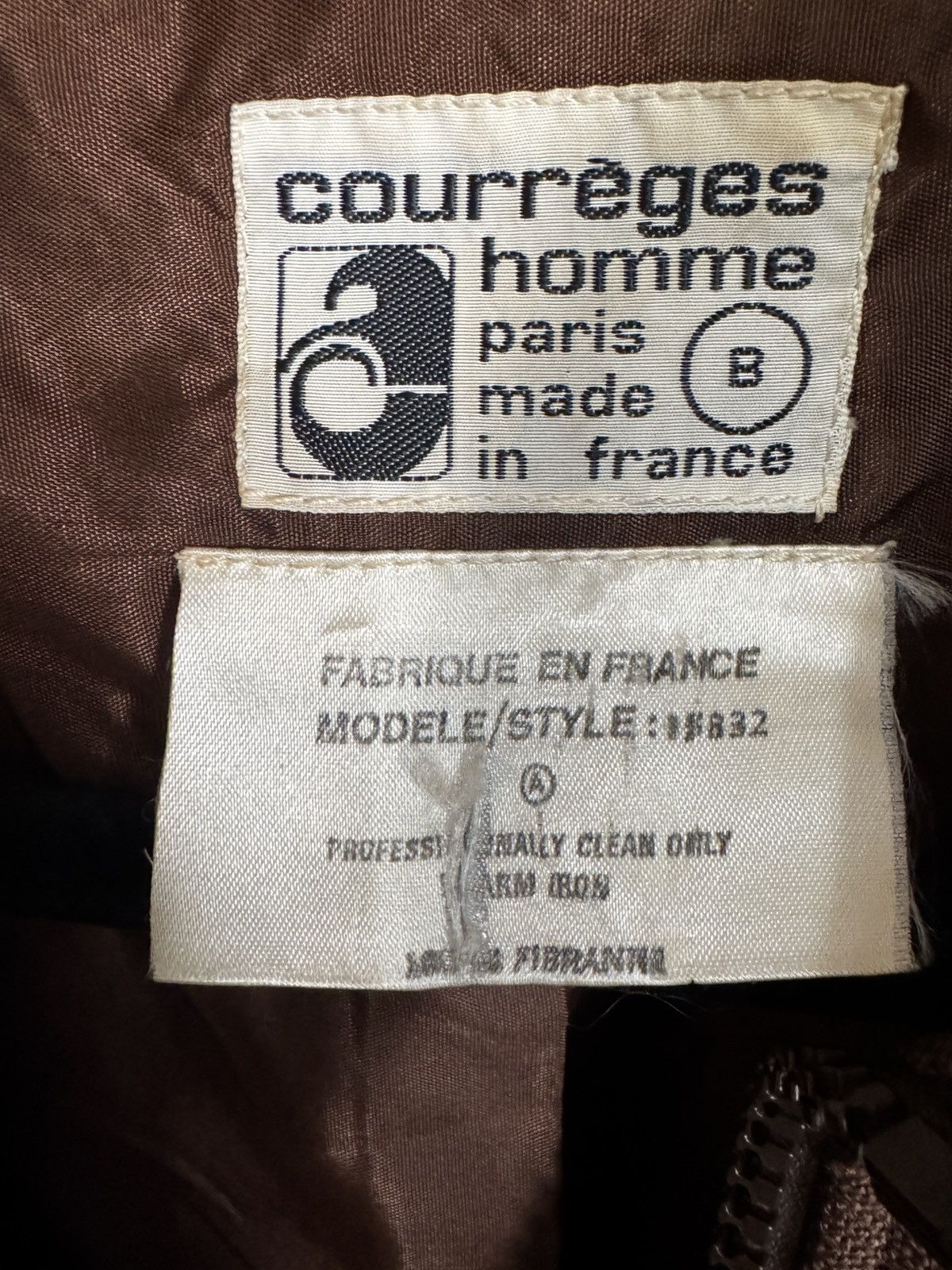 Courreges Courrèges Homme Paris Vintage Brown Jacket – Made in France Size US M / EU 48-50 / 2 - 5 Thumbnail