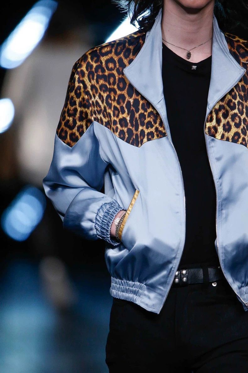 Saint Laurent Paris Saint Laurent Paris Leopard print spliced silk jacket-2506 Size US S / EU 44-46 / 1 - 7 Thumbnail