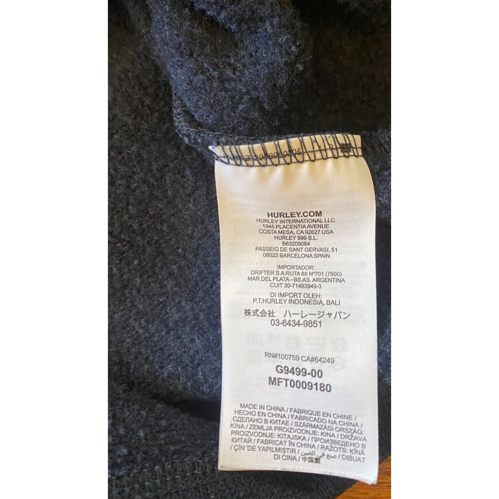 Hurley Hurley Performance Sweatshirt Men’s Medium Navy Size US M / EU 48-50 / 2 - 6 Thumbnail