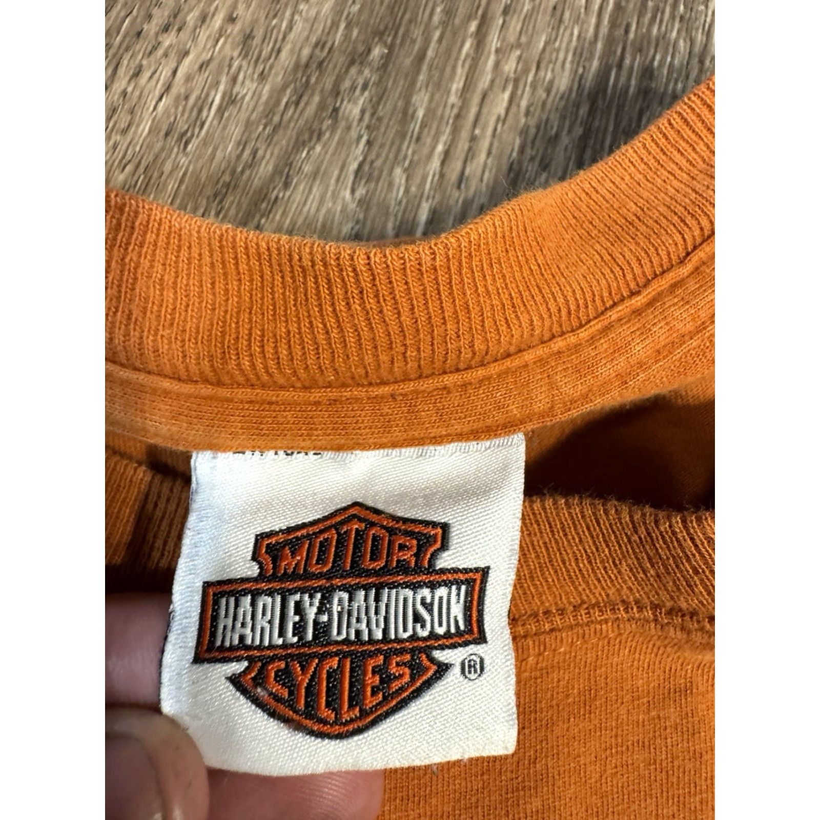 Harley Davidson VINTAGE Harley-Davidson Orange Sheriff Biker T-Shirt XL Men Men XL Orange 2011 T-Shirt Biker Harley-Davidson 2011 XL Mens Size US XL / EU 56 / 4 - 6 Thumbnail