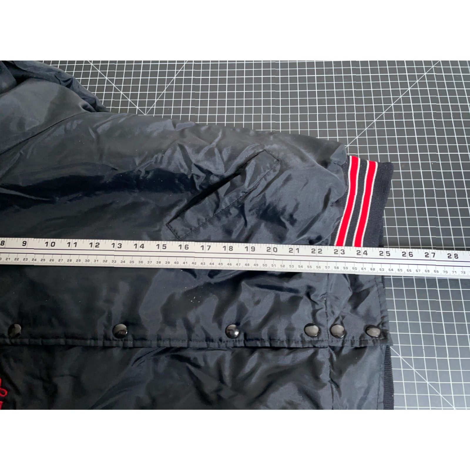 Vintage VINTAGE VTG Linden Michigan Marching Band Satin Jacket Adult Medium Black Chainstitch Size US M / EU 48-50 / 2 - 7 Thumbnail