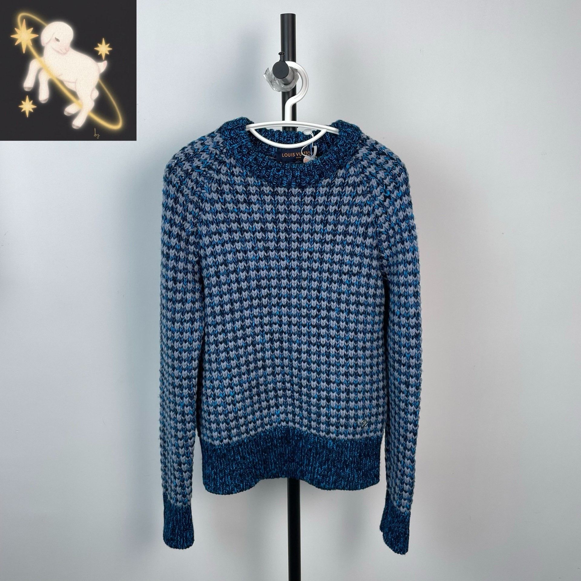 Louis Vuitton Louis Vuitton Blue Sweater XS Men Size US XS / EU 42 / 0 - 1 Thumbnail