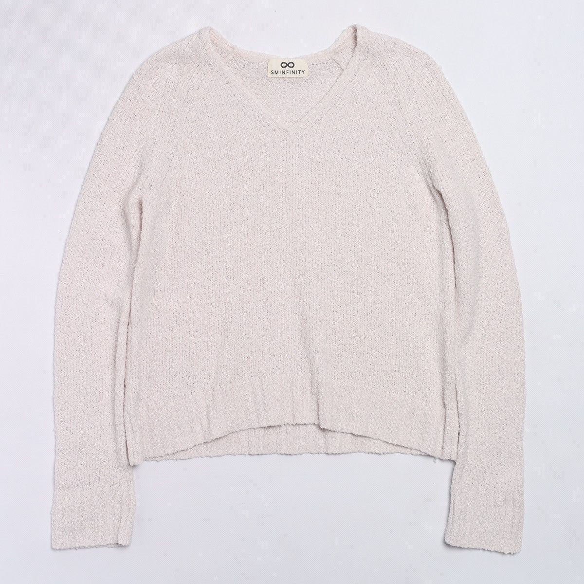 Other Sminfinity Cashmere Cotton Blend V neck Sweater Rose Light Size XS / US 0-2 / IT 36-38 - 1 Thumbnail