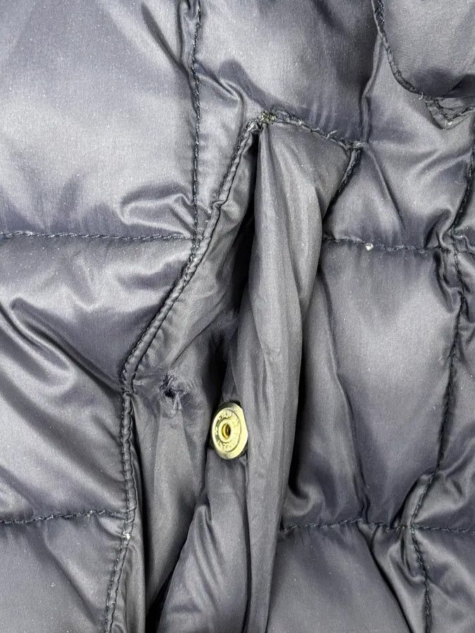 Balmain 2010s Balmain Blue Leather Shoulder Patch Puffer Jacket Size US M / EU 48-50 / 2 - 10 Thumbnail