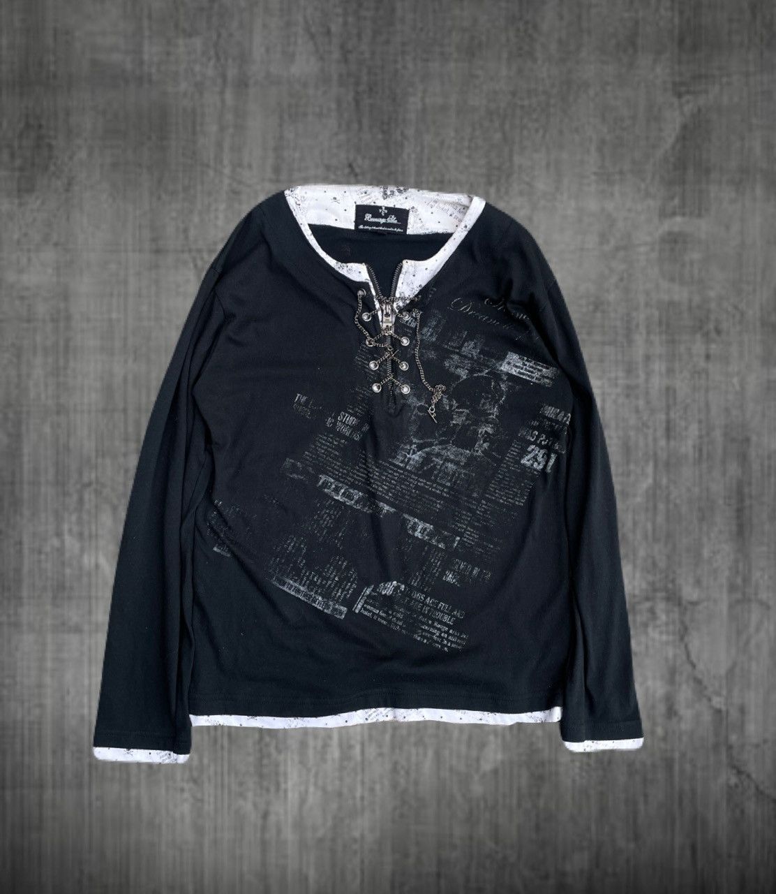 ifsixwasnine archive アシンメトリー カットソー vkei If Six Was Nine × Japanese Brand × Le Grande Bleu (L.G.B.) vkei