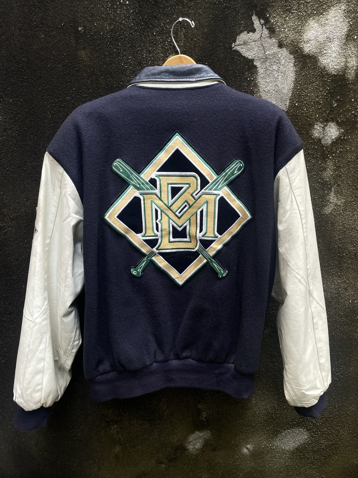 Jeff Hamilton Rare Jeff Hamilton Milwaukee Brewers Baseball Varsity Jacket Size US XL / EU 56 / 4 - 1 Thumbnail