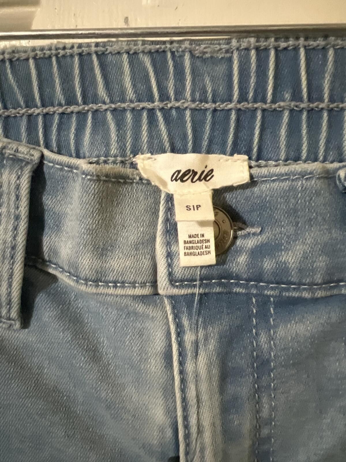 Other Aerie Light Wash Bootcut Jeans with Elastic Waistband S Size 28" / US 6 / IT 42 - 6 Thumbnail
