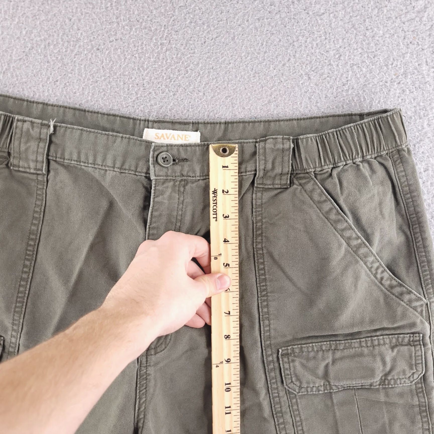 Savane Savane Shorts Mens 40 Green Canvas Fishing Cotton Cargo Above Knee Size US 40 / EU 56 - 7 Thumbnail