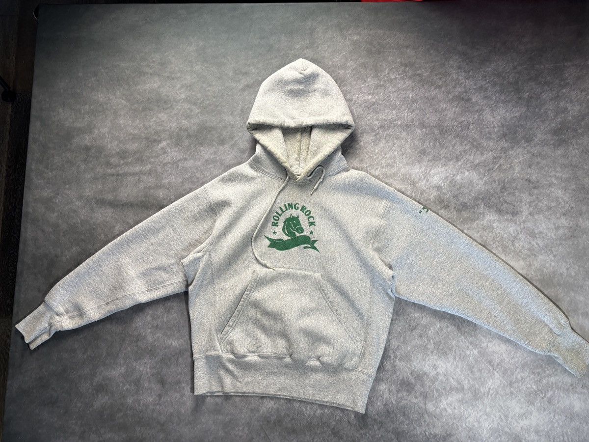 Lee Rolling Rock Beer 1990s Vintage Hoodie Pullover Heavy Boxy M Size US M / EU 48-50 / 2 - 15 Thumbnail