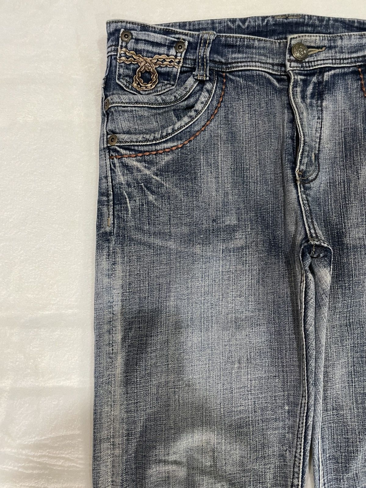 Japanese Brand Vintage Japanese Brand Faded Denim Jeans Size US 33 - 5 Thumbnail