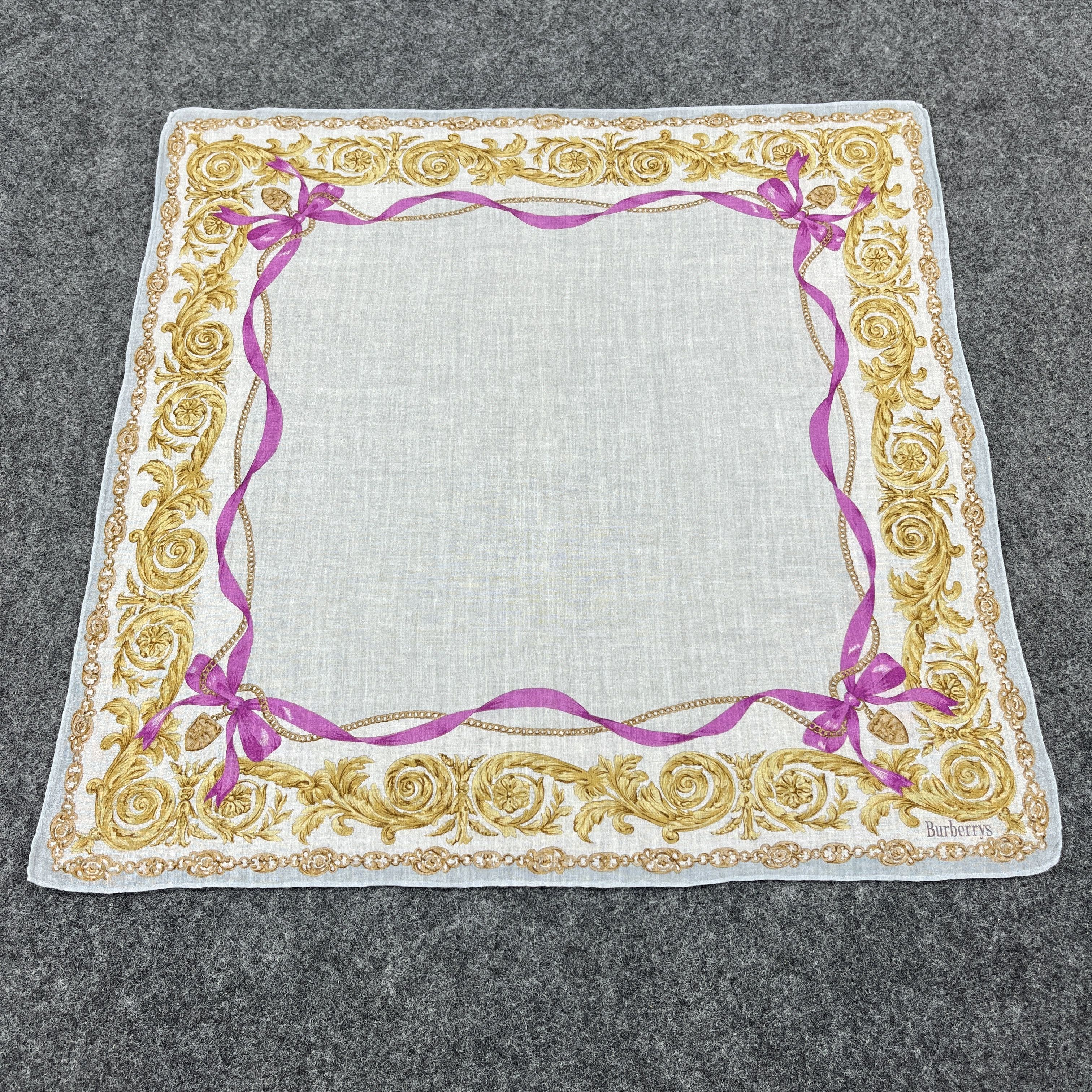 Burberry × Vintage Burberry Handkerchief / Bandana / Neckerchief B226 Size ONE SIZE - 9 Thumbnail