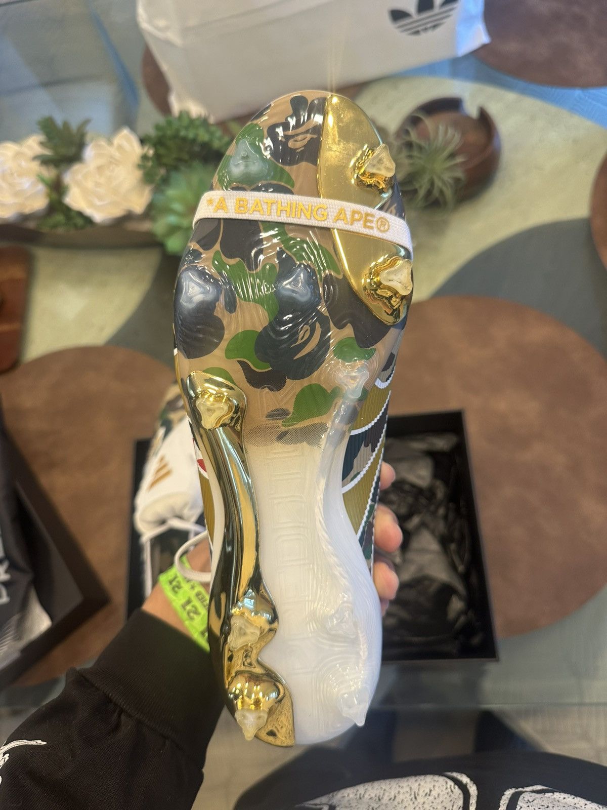 Adidas × Bape adidas Predator Elite Foldover Tongue FG Bape Green Camo Size US 9.5 / EU 42-43 - 5 Thumbnail