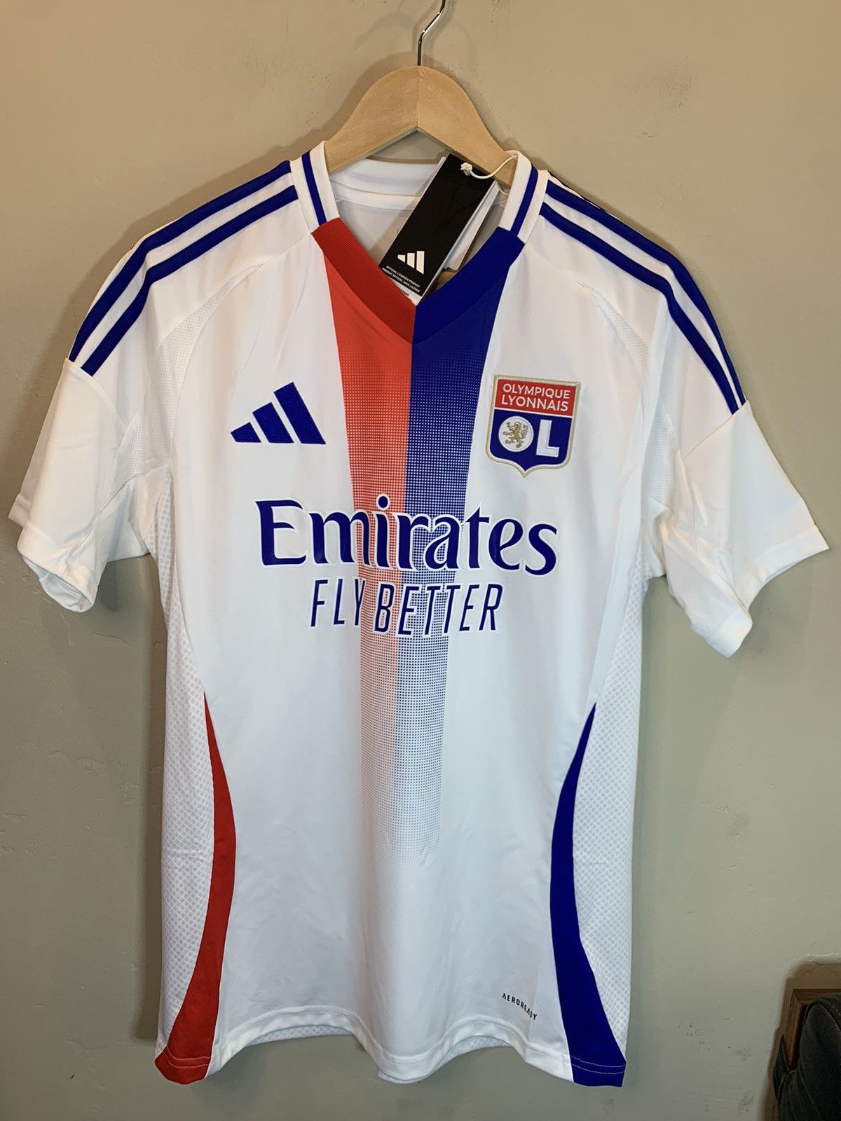 *RARE* New Adidas Olympique Lyon OL French Soccer Jersey - M