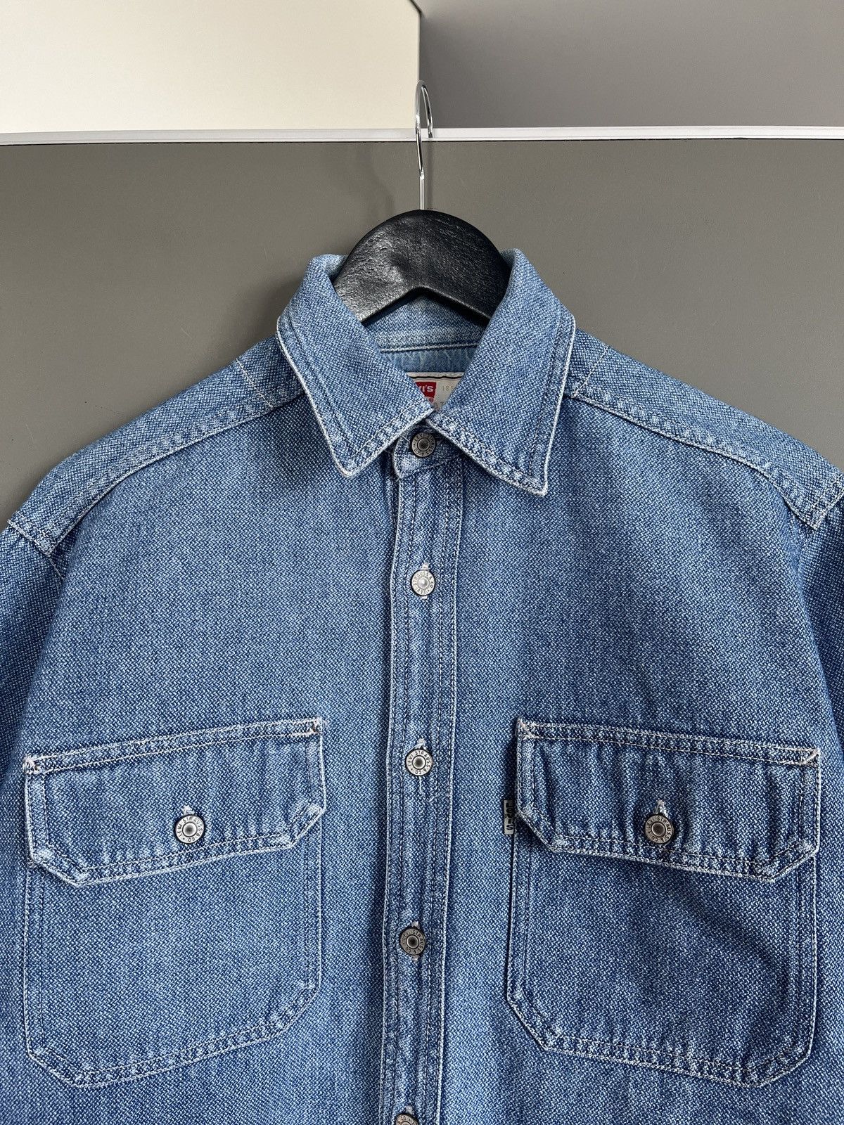 Levi's × Levi's Vintage Clothing × Vintage Levis Vintage Silvertab Denim Overshirt Size US S / EU 44-46 / 1 - 5 Thumbnail