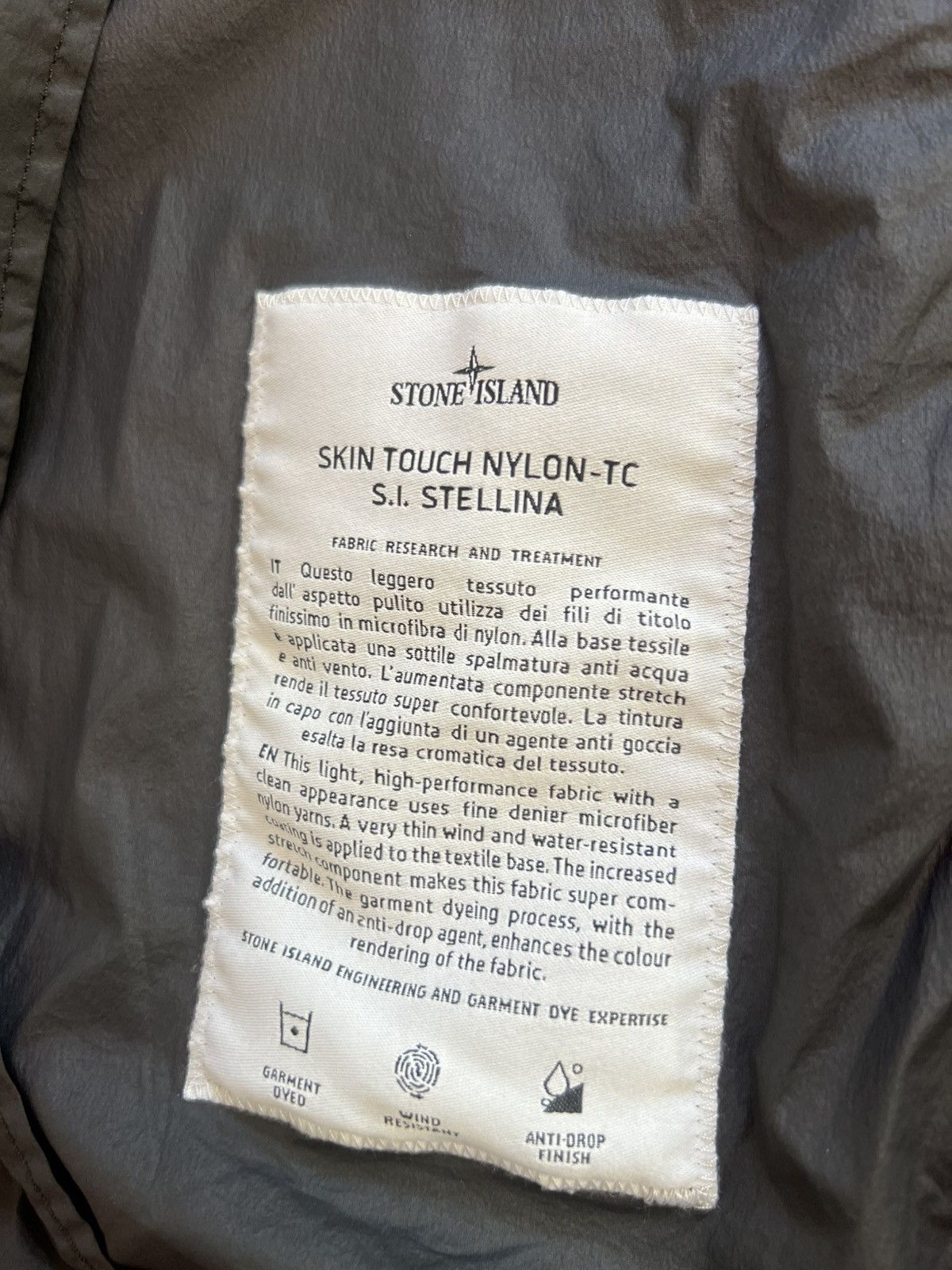 Stone Island Stone Island Stellina Skin Touch Nylon-TC Jacket M NWT Size US M / EU 48-50 / 2 - 16 Thumbnail