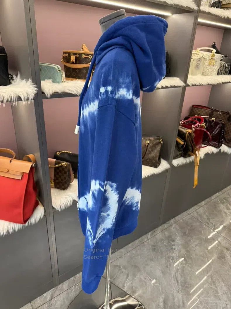 Louis Vuitton Louis Vuitton Blue tie-dye hoodie sweatshirt Size US XL / EU 56 / 4 - 5 Thumbnail