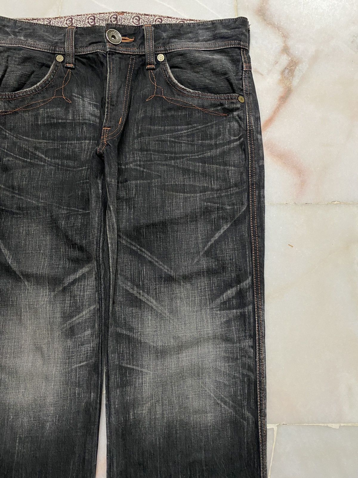 Edwin 💥Rare Vintage 90s Style Edwin Stone Washed Sick Faded Jean Size US 32 / EU 48 - 5 Thumbnail