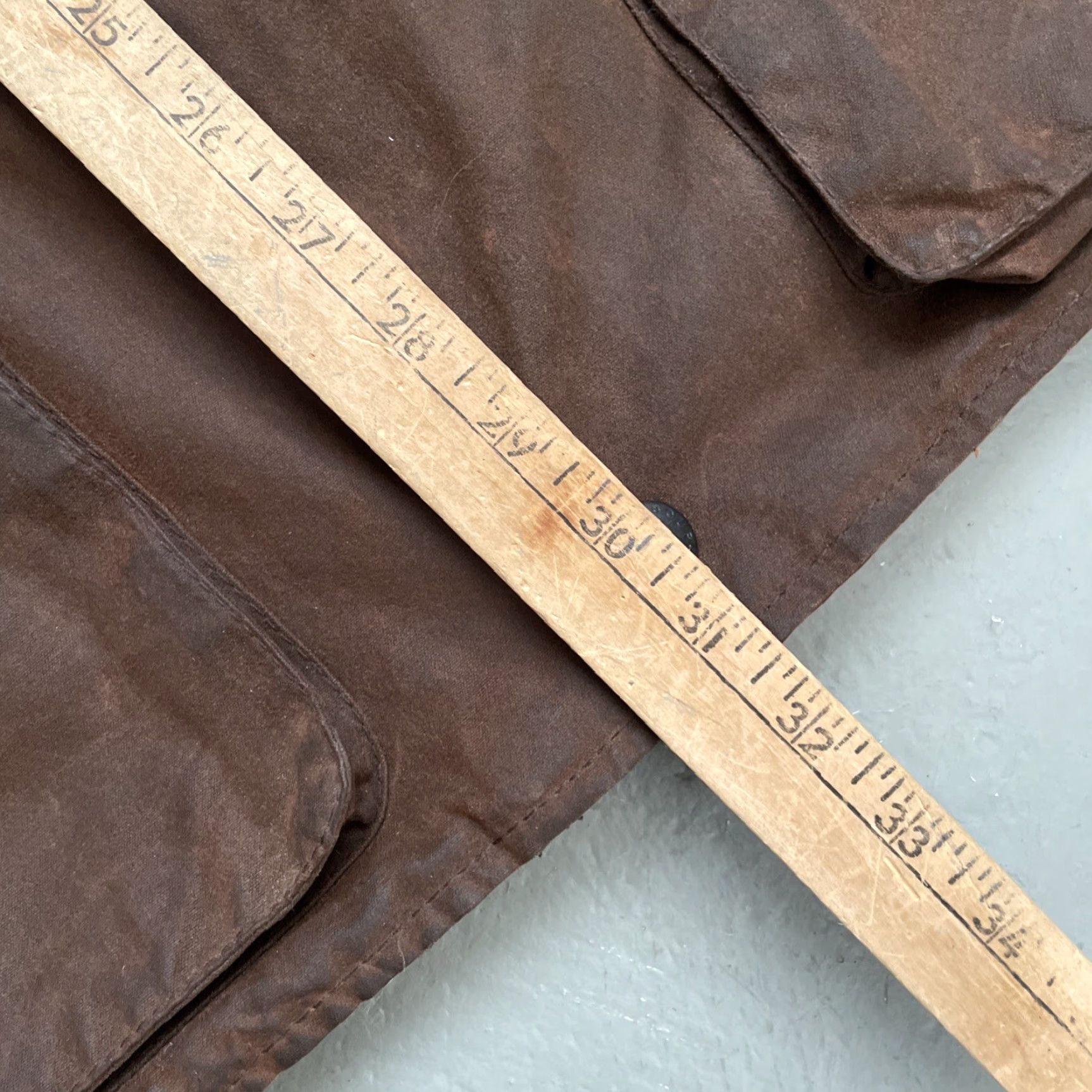 Barbour Barbour Jacket Overcoat Waxed Bushman Barbour A1550 Leather Trim Outdoor Made In England XL Brown Men Heritage 90s Preppy Outdoor Hunter Casual Waxed Size US XL / EU 56 / 4 - 5 Thumbnail