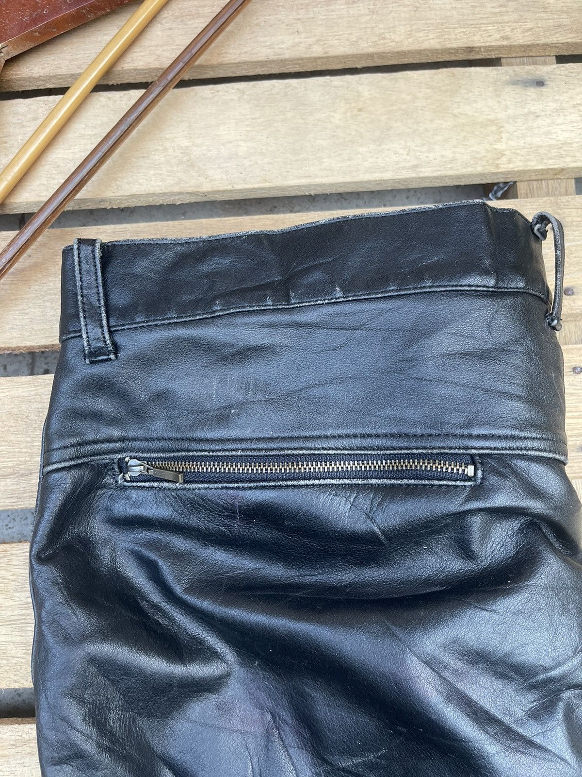 Champion Vintage 90s Champion Leather Pants Size US 38 / EU 54 - 8 Thumbnail