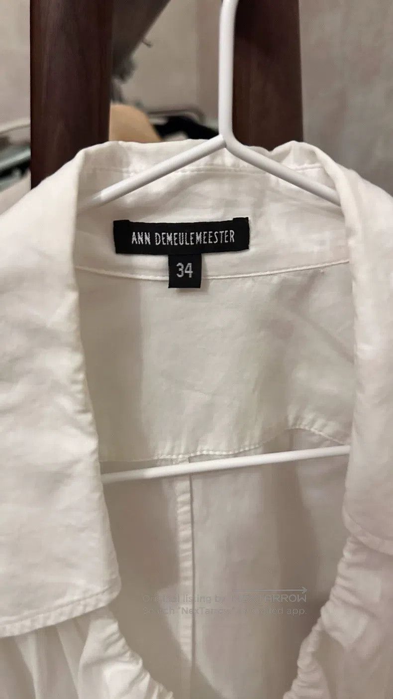 Ann Demeulemeester Ann Demeulemeester 34 white strappy shirt Size S / US 4 / IT 40 - 3 Thumbnail